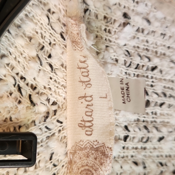 Alter'd State vest size large cream black - Picture 2 of 5